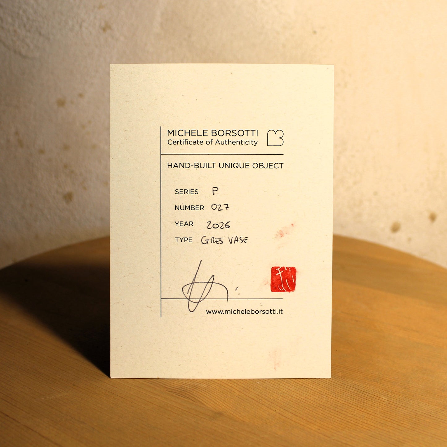 Vaso scultura P-027-26 / taglia XS